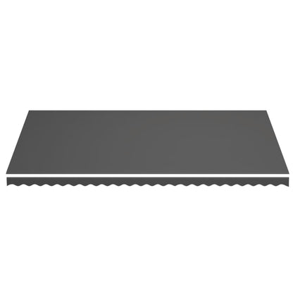 vidaXL Replacement Fabric for Awning Anthracite 6x3.5 m