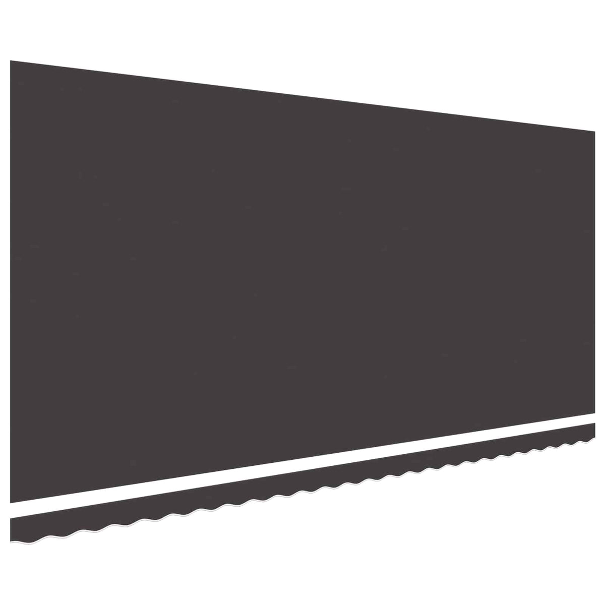 vidaXL Awning Replacement Fabric Anthracite 600x350 cm Polyester