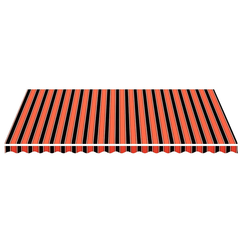 vidaXL Awning Replacement Fabric Orange and Brown 500x350 cm Polyester