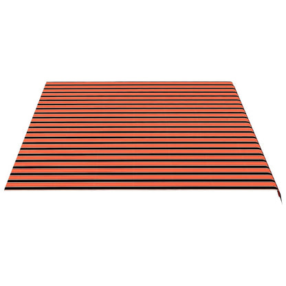 vidaXL Awning Replacement Fabric Orange and Brown 500x350 cm Polyester