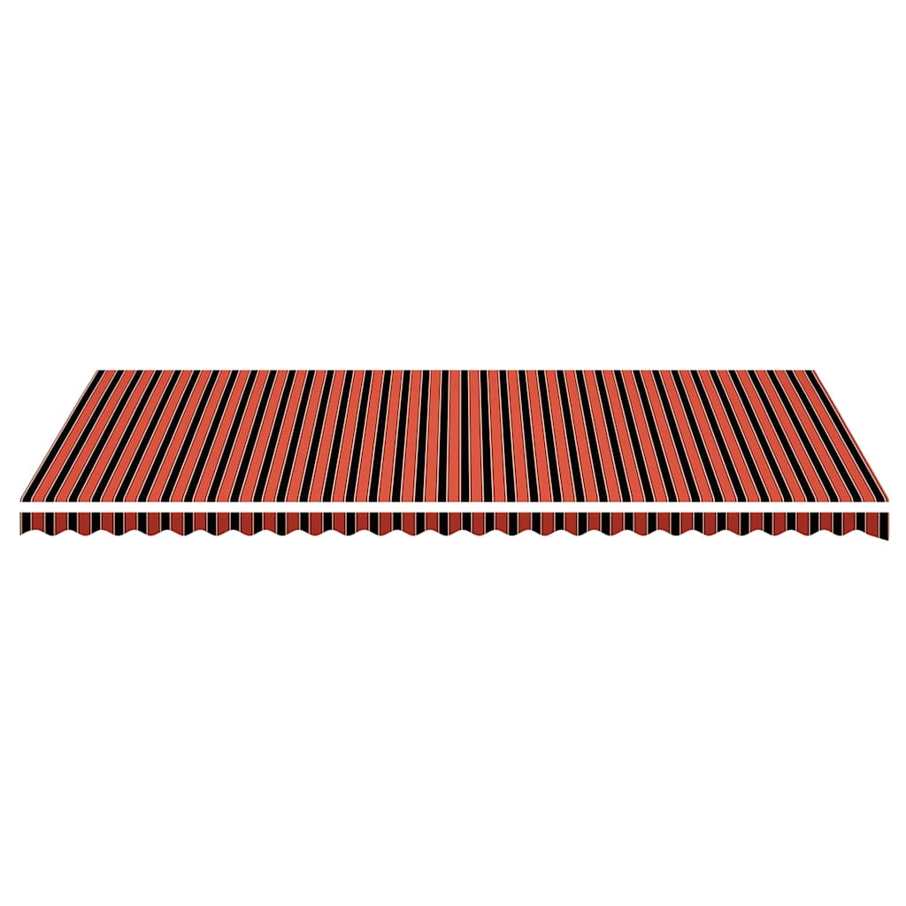 vidaXL Awning Replacement Fabric Orange and Brown 600x350 cm Polyester