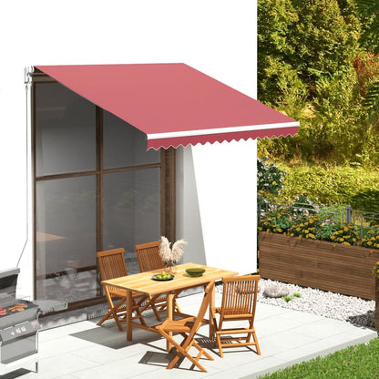 311965 vidaXL Replacement Fabric for Awning Burgundy Red 3x2,5 m