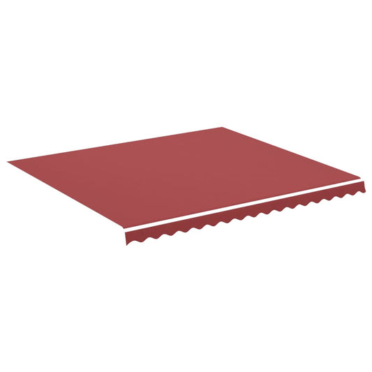 vidaXL Awning Replacement Fabric Burgundy Red 4x3.5 m Polyester