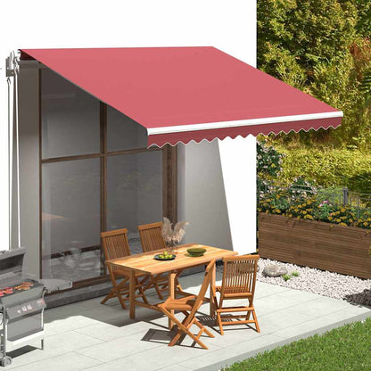 vidaXL Awning Replacement Fabric Burgundy Red 400x350 cm Polyester