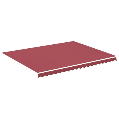 vidaXL Awning Replacement Fabric Burgundy Red 4.5x3.5 m Polyester