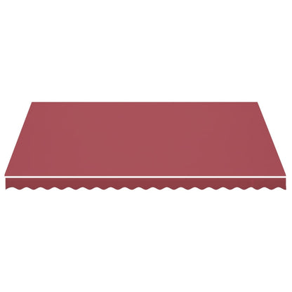vidaXL Awning Replacement Fabric Burgundy Red 4.5x3.5 m Polyester