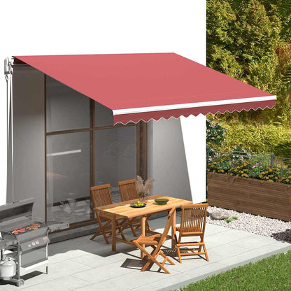 vidaXL Awning Replacement Fabric Burgundy Red 450x350 cm Polyester