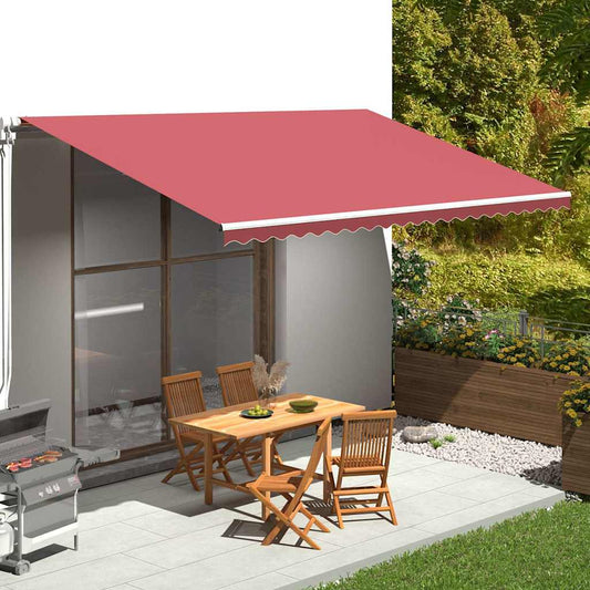 vidaXL Awning Replacement Fabric Burgundy Red 500x300 cm Polyester