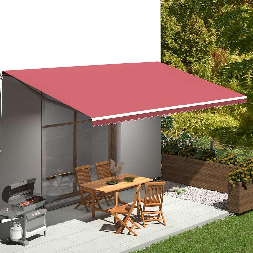 vidaXL Awning Replacement Fabric Burgundy Red 600x350 cm Polyester