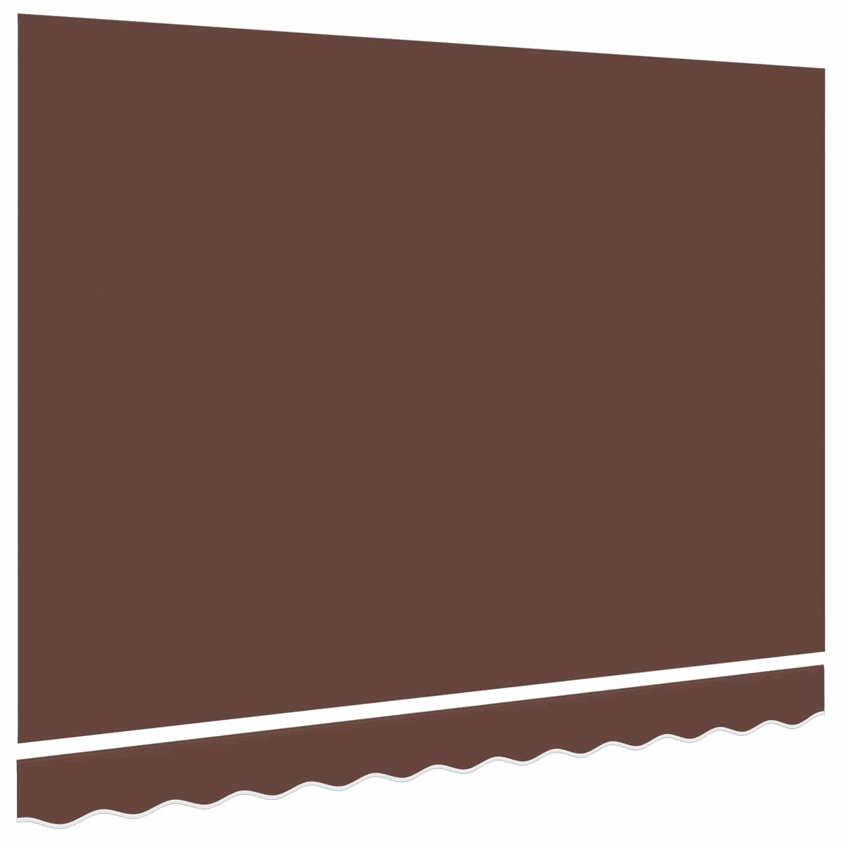 vidaXL Awning Replacement Fabric Brown 300x250 cm Polyester