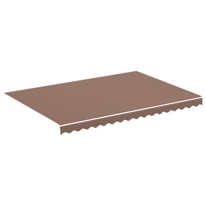 vidaXL Awning Replacement Fabric Brown 3.5x2.5 m Polyester