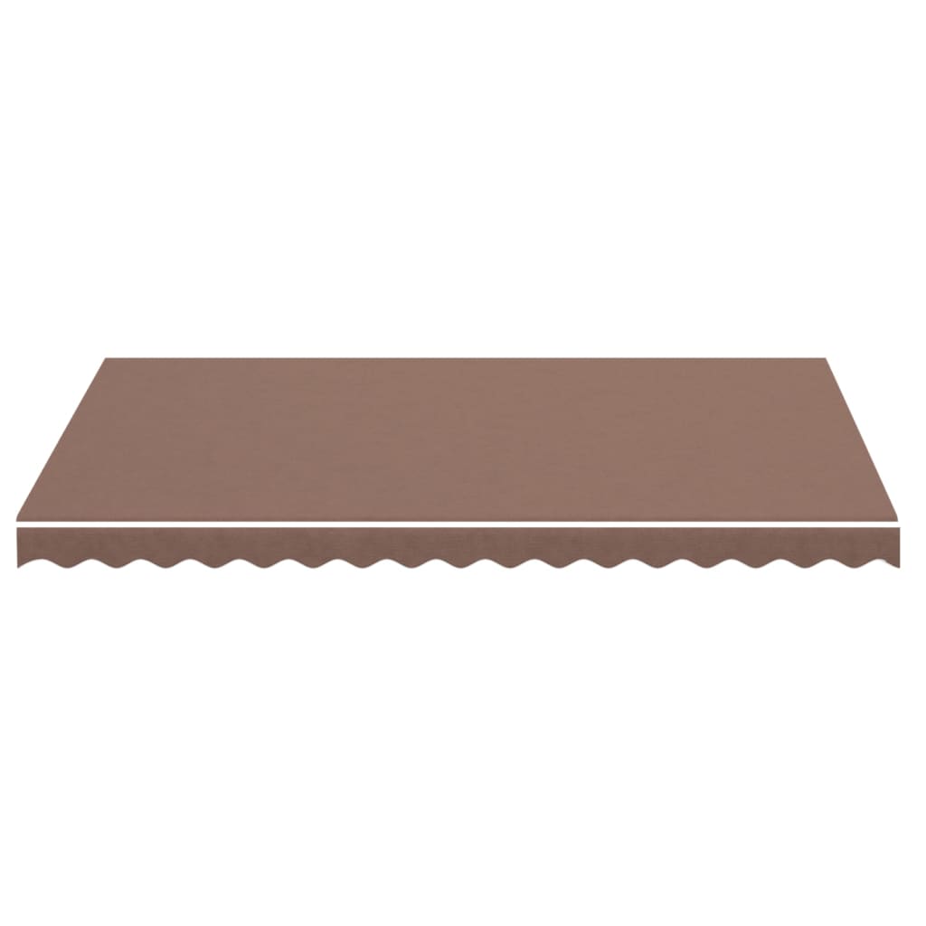 vidaXL Awning Replacement Fabric Brown 3.5x2.5 m Polyester