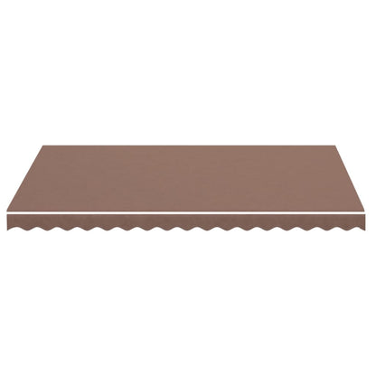 vidaXL Awning Replacement Fabric Brown 3.5x2.5 m Polyester