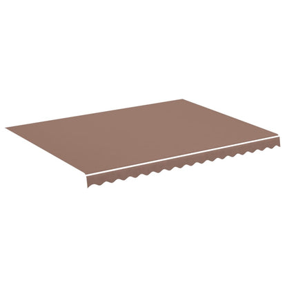 vidaXL Awning Replacement Fabric Brown 4x3 m Polyester