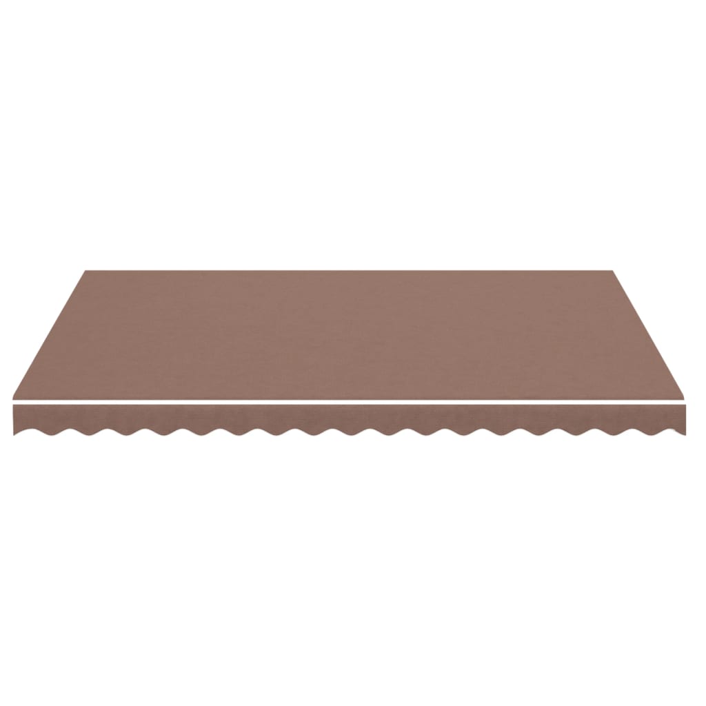 vidaXL Awning Replacement Fabric Brown 4x3 m Polyester