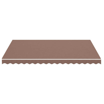 vidaXL Awning Replacement Fabric Brown 4x3 m Polyester