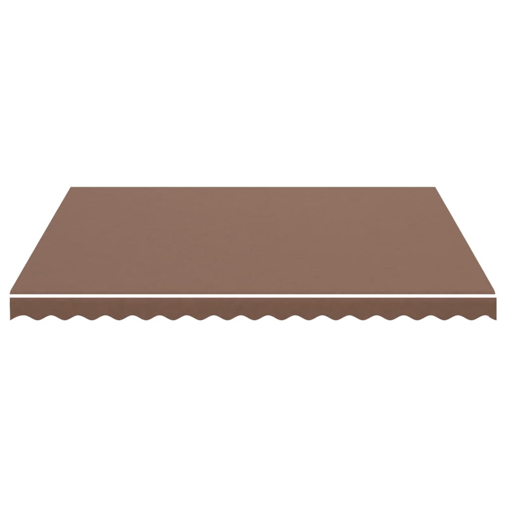 vidaXL Awning Replacement Fabric Brown 4x3.5 m Polyester