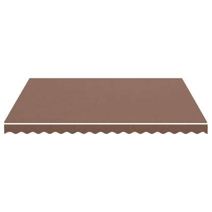 vidaXL Awning Replacement Fabric Brown 4x3.5 m Polyester