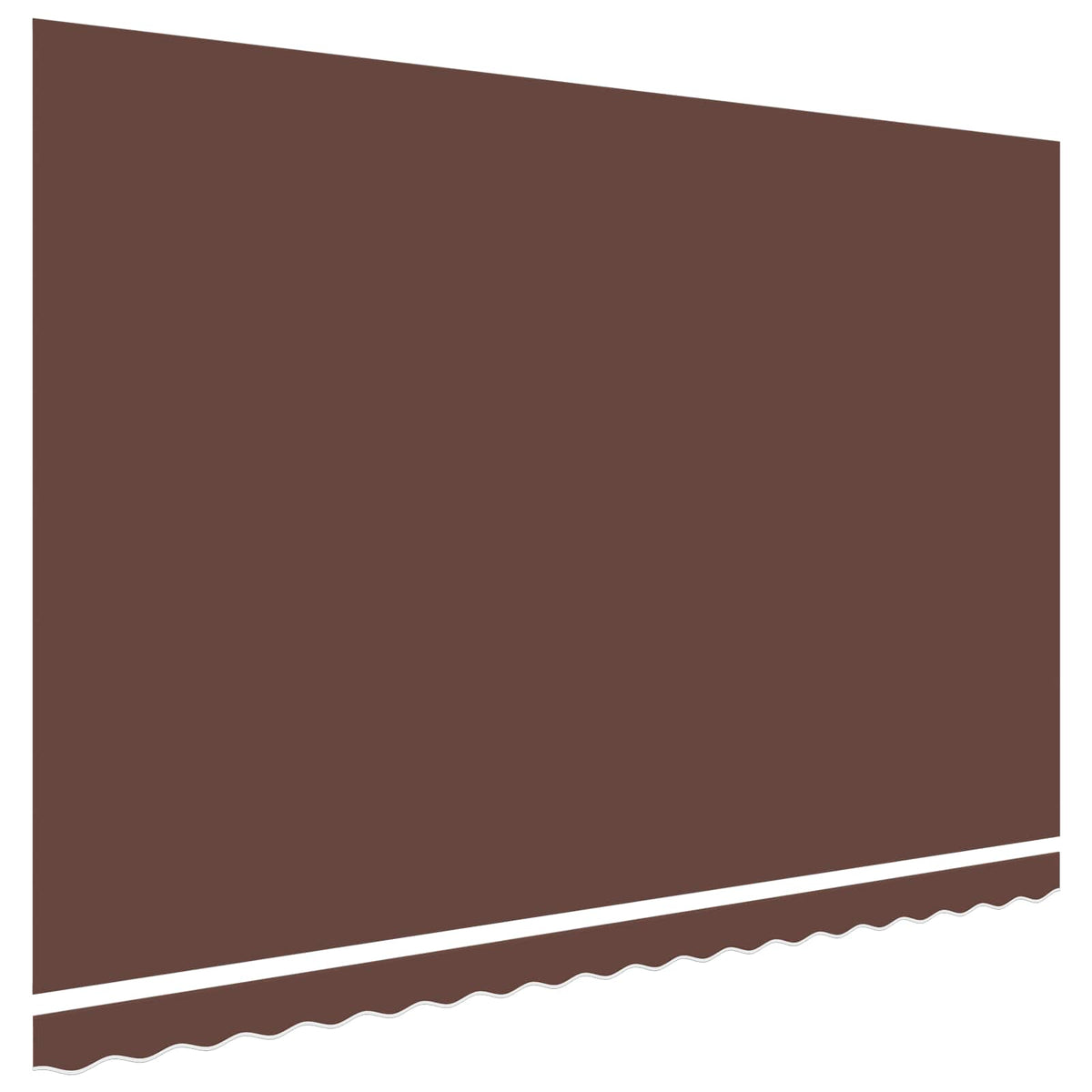 vidaXL Awning Replacement Fabric Brown 400x350 cm Polyester