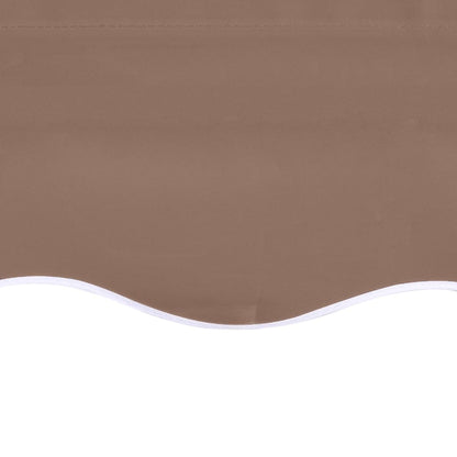 vidaXL Replacement Fabric for Awning Brown 4.5x3 m