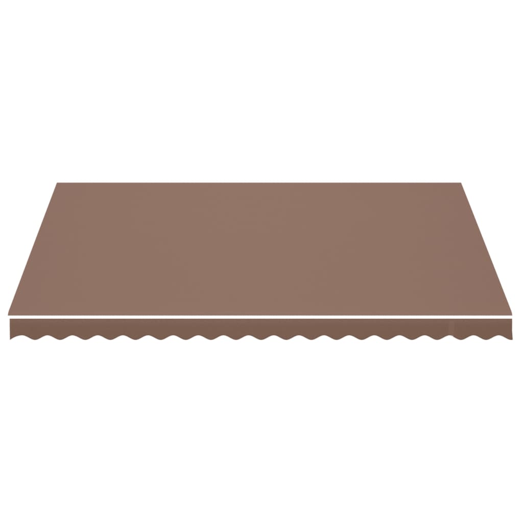vidaXL Awning Replacement Fabric Brown 4.5x3.5 m Polyester