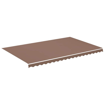 vidaXL Awning Replacement Fabric Brown 5x3 m Polyester