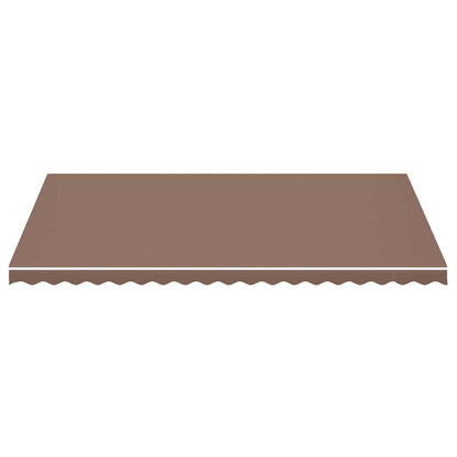vidaXL Awning Replacement Fabric Brown 5x3 m Polyester