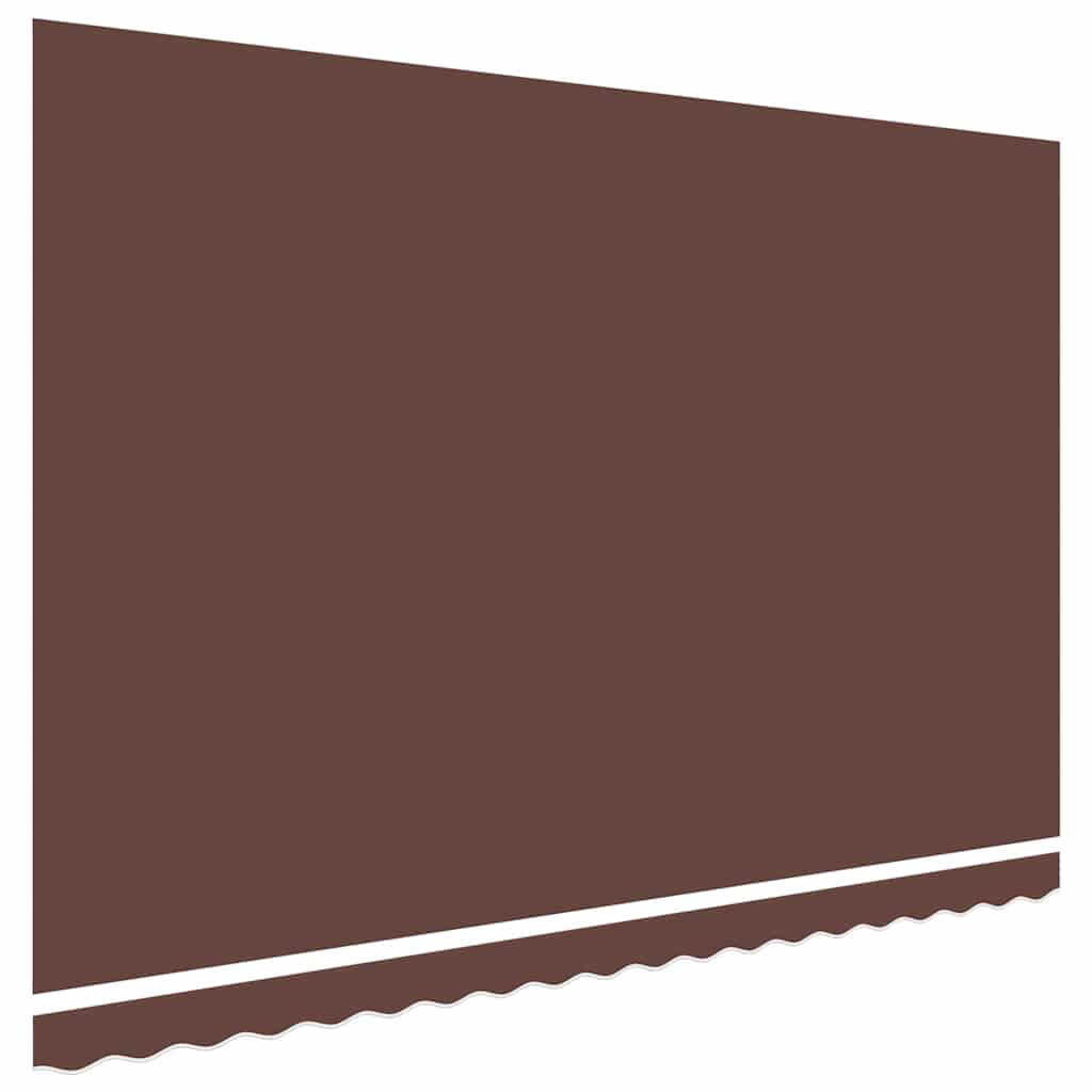 vidaXL Awning Replacement Fabric Brown 500x300 cm Polyester