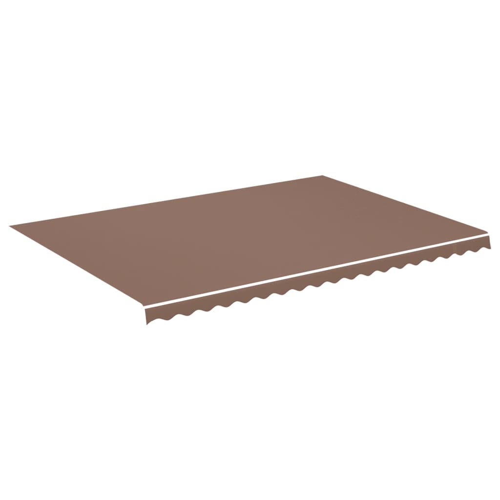 vidaXL Awning Replacement Fabric Brown 5x3.5 m Polyester