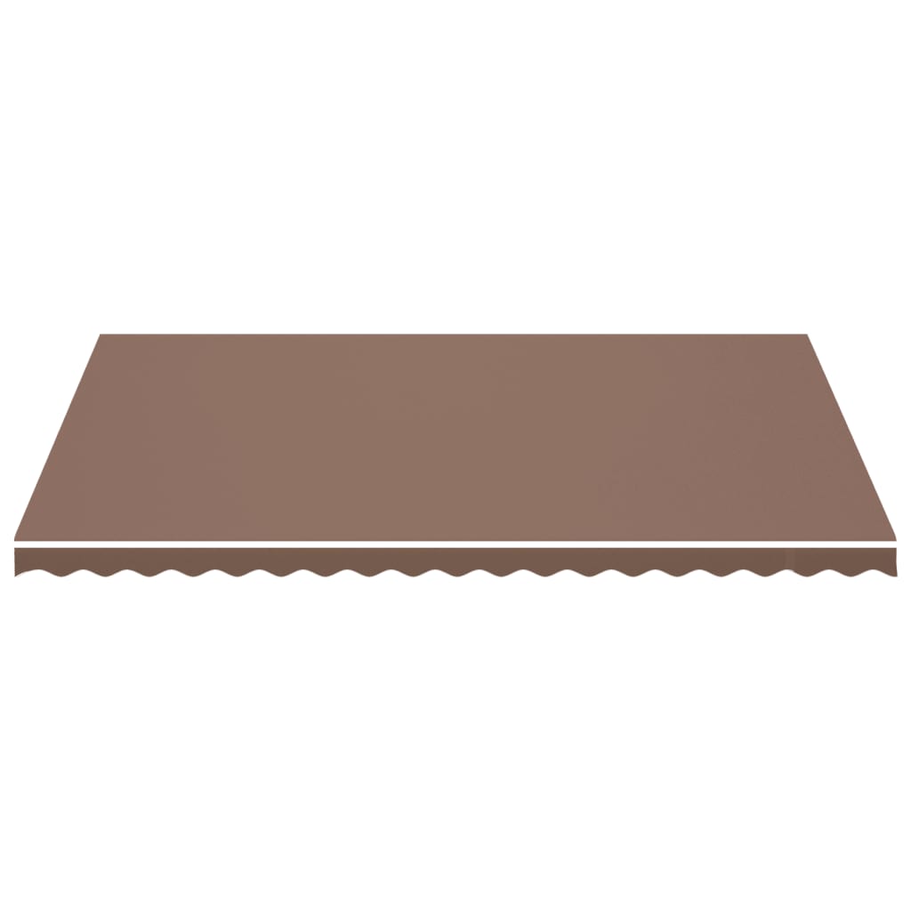 vidaXL Awning Replacement Fabric Brown 5x3.5 m Polyester