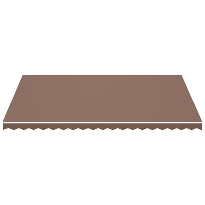 vidaXL Awning Replacement Fabric Brown 5x3.5 m Polyester