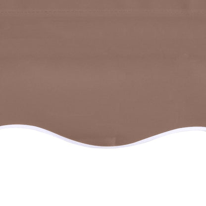 vidaXL Awning Replacement Fabric Brown 5x3.5 m Polyester
