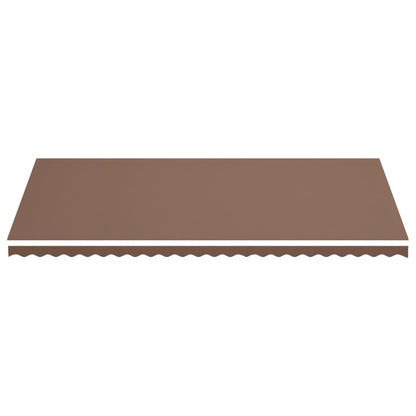 vidaXL Awning Replacement Fabric Brown 6x3 m Polyester