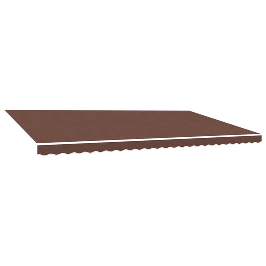 vidaXL Awning Replacement Fabric Brown 600x350 cm Polyester