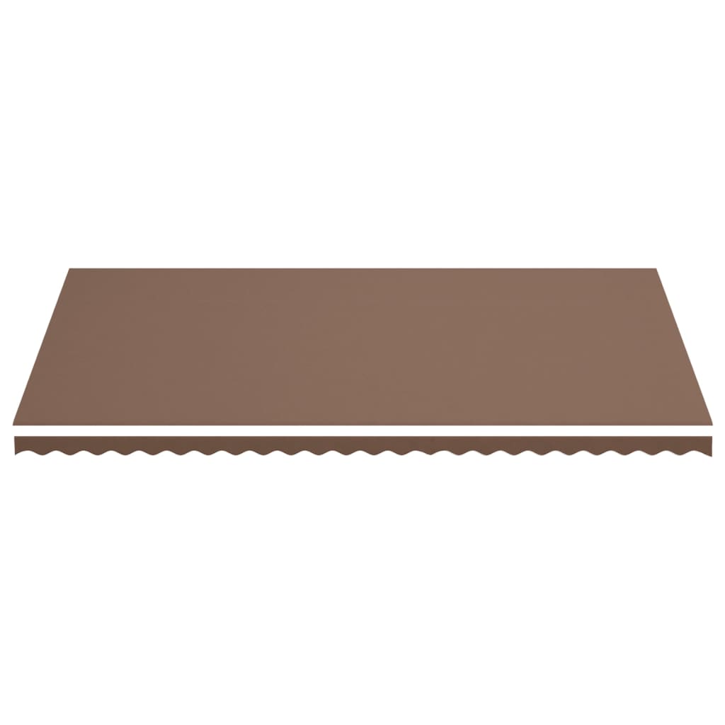 vidaXL Awning Replacement Fabric Brown 6x3.5 m Polyester