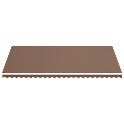 vidaXL Awning Replacement Fabric Brown 6x3.5 m Polyester