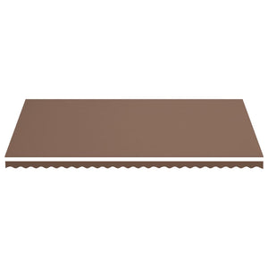 vidaXL Replacement Fabric for Awning Brown 6x3.5 m