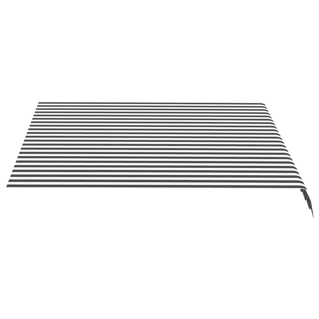 vidaXL Awning Replacement Fabric Anthracite and White 300x250 cm