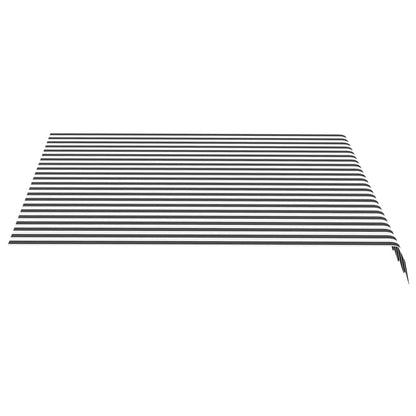 vidaXL Awning Replacement Fabric Anthracite and White 300x250 cm