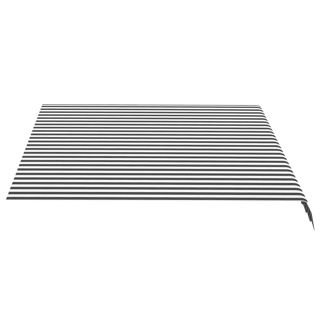 vidaXL Awning Replacement Fabric Anthracite and White 350x250 cm