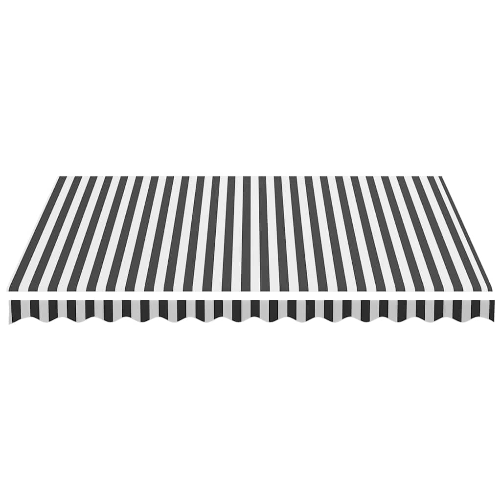 vidaXL Awning Replacement Fabric Anthracite and White 350x250 cm