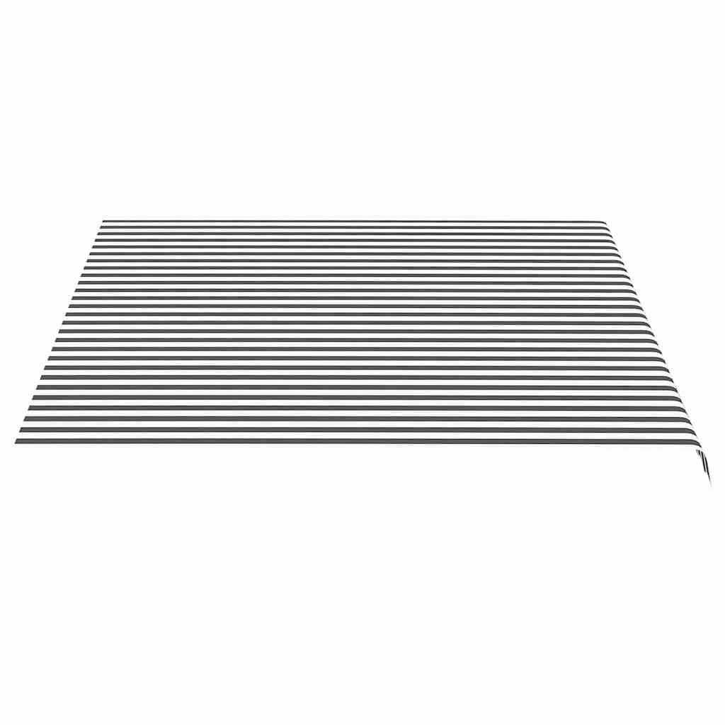 vidaXL Awning Replacement Fabric Anthracite and White 400x350 cm