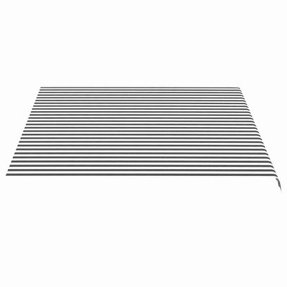 vidaXL Awning Replacement Fabric Anthracite and White 400x350 cm