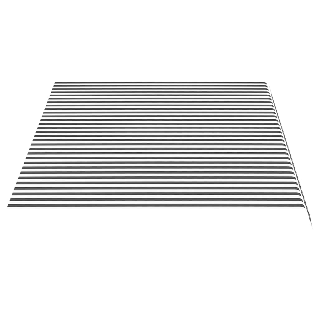 vidaXL Replacement Fabric for Awning Anthracite and White 4.5x3 m