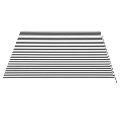 vidaXL Replacement Fabric for Awning Anthracite and White 4.5x3 m