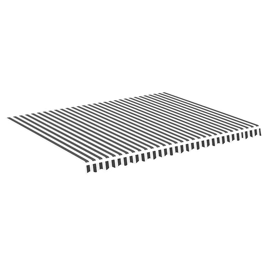 vidaXL Awning Replacement Fabric Anthracite and White 450x350 cm