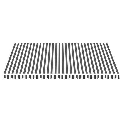 vidaXL Replacement Fabric for Awning Anthracite and White 4.5x3.5 m