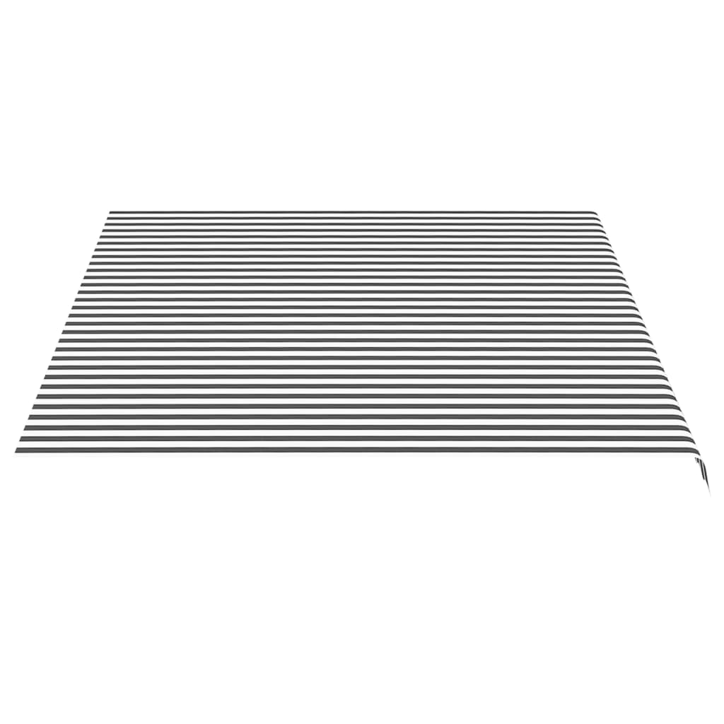vidaXL Replacement Fabric for Awning Anthracite and White 4.5x3.5 m