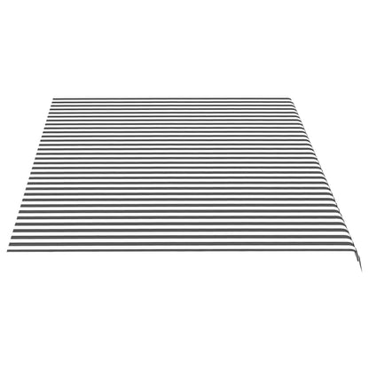 vidaXL Replacement Awning Fabric | Anthracite and White