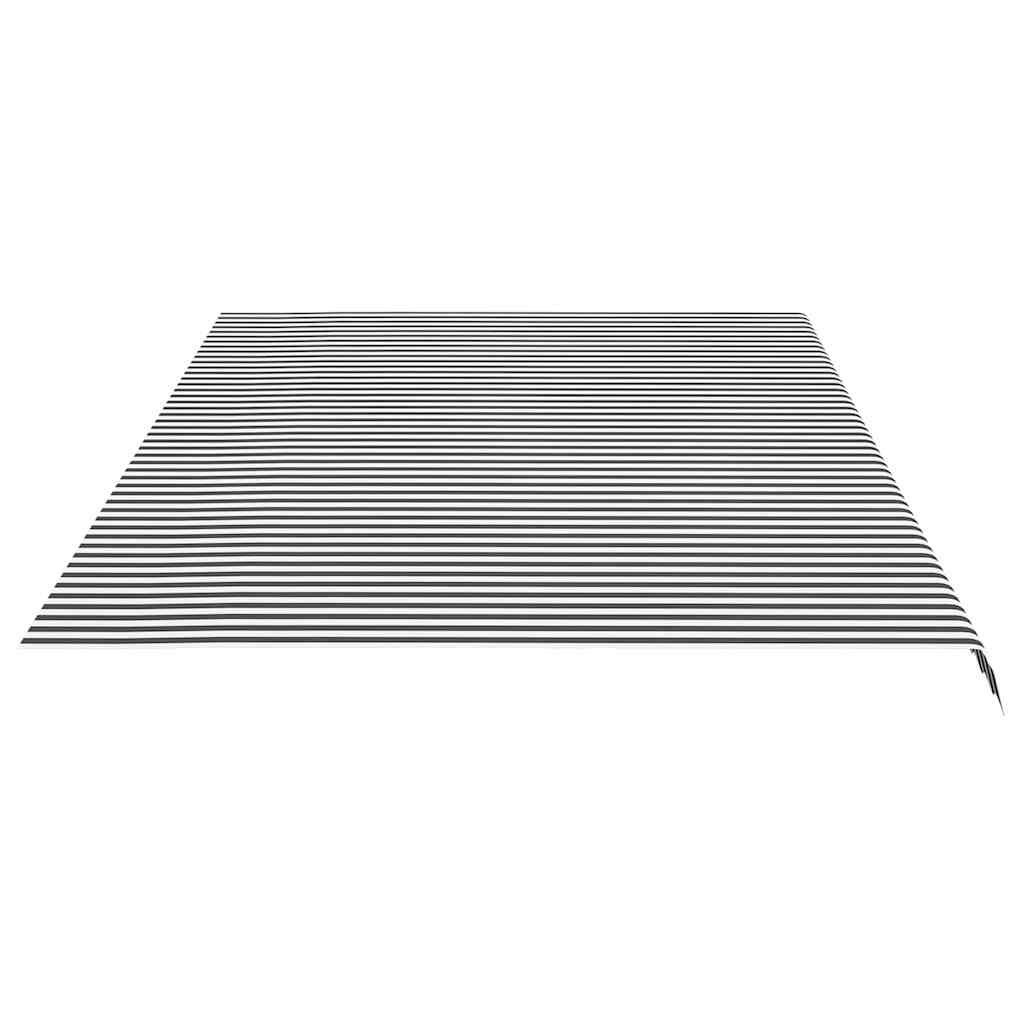vidaXL Awning Replacement Fabric Anthracite and White 600x350 cm